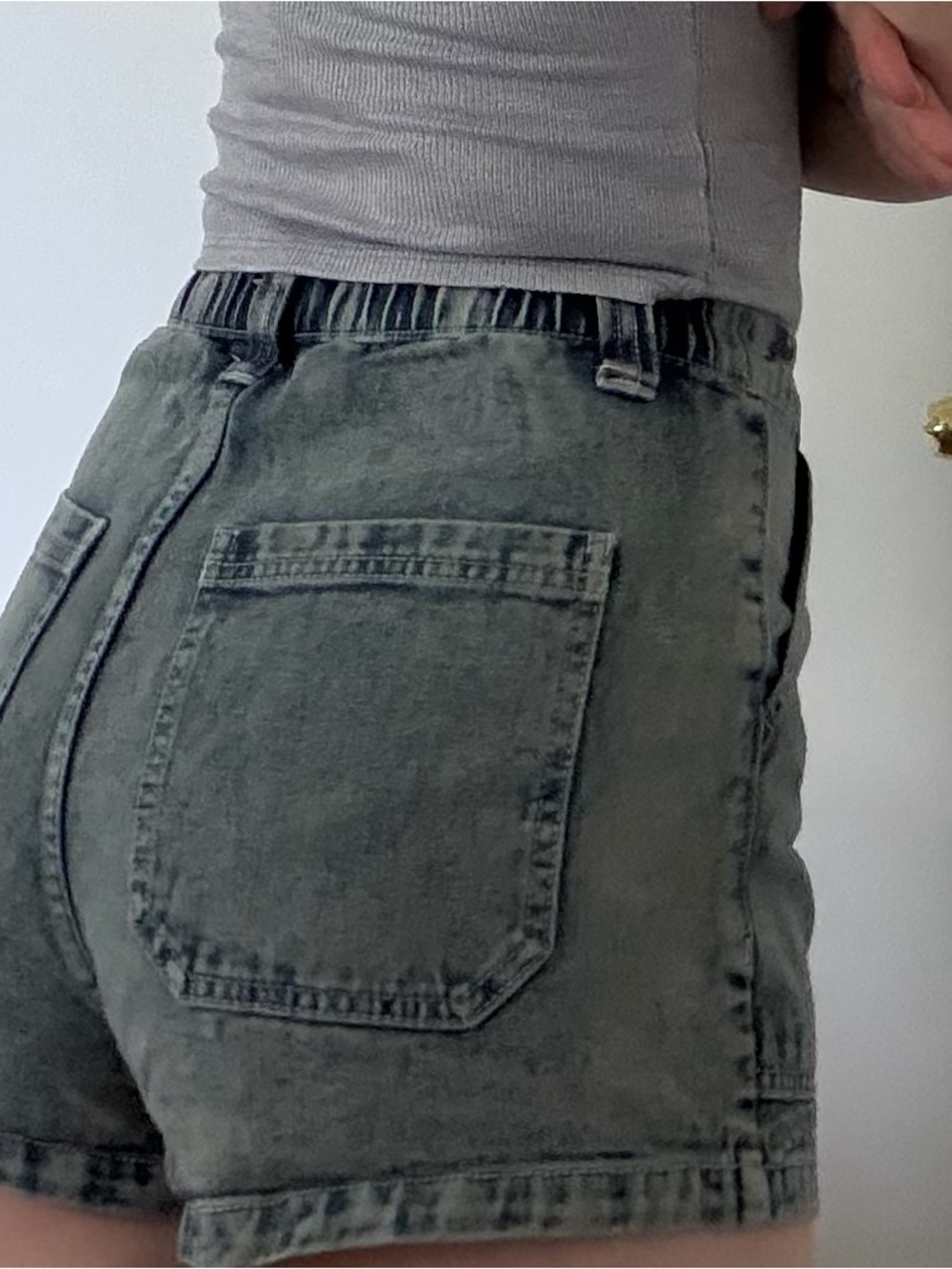 wild fable Green Washed Denim Jean Shorts